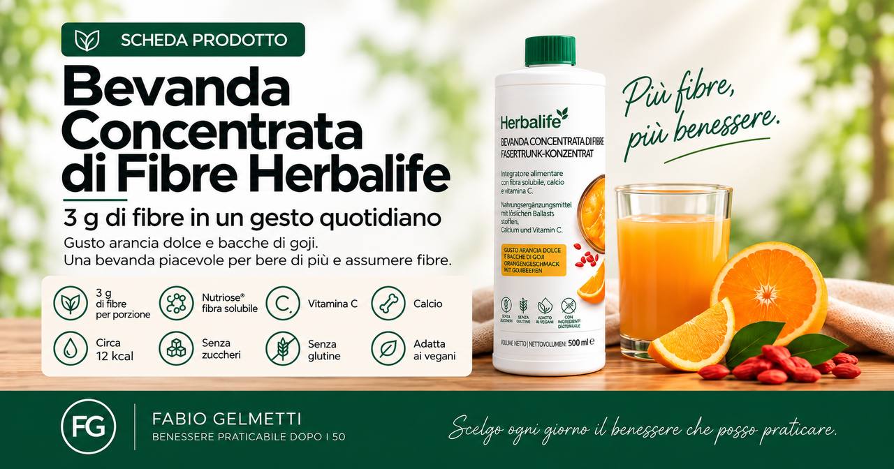 Bevanda Concentrata di Fibre Herbalife: 3 g di fibre in un gesto quotidiano