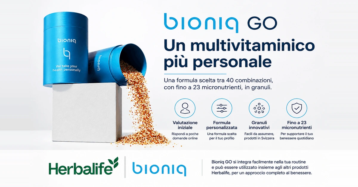 Bioniq GO: un multivitaminico più personale