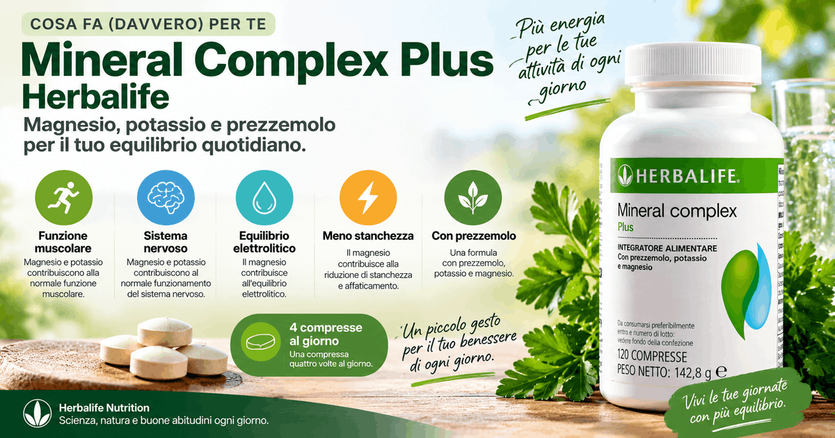 Cosa fa davvero per te Mineral Complex Plus Herbalife