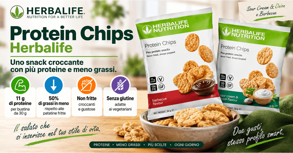 Protein Chips Herbalife: uno snack croccante ad alto contenuto proteico